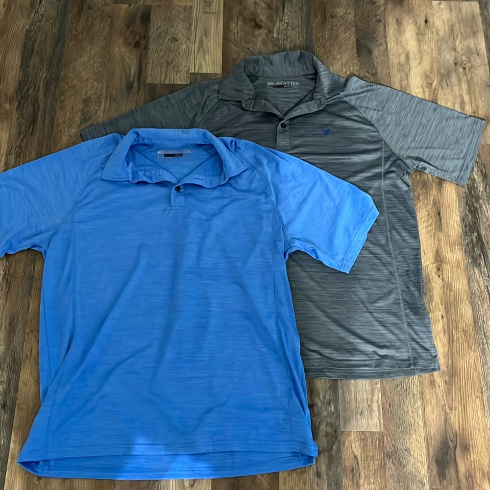 2 Ariat TEK polo shirts